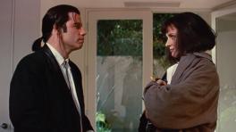 Vincent Vega y Mia Wallace en escena.