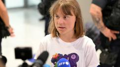 La activistas Greta Thunberg es deportada por Israel | Foto: Hugo Mathy / AFP